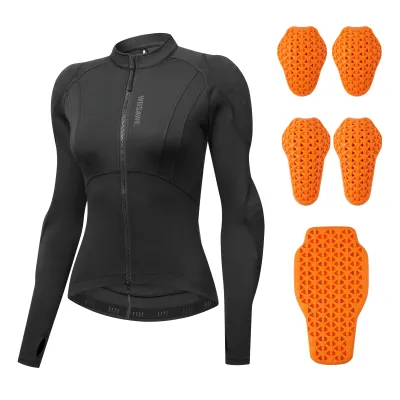 WOSAWE | WOSAWE Women Motorcycle Jacket Summer Rider Street Riding Jacket with Body Support Soft Pads Motorcyclist Clothing Slim Fit
