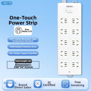 deli | High Power Household Extension Socket Multi-function