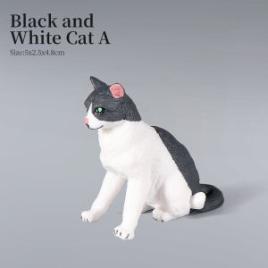 Simulation Cat Model Action Figures Set - Siamese Sphynx Persian Breeds Miniature Pet Figurines for Kids Educational Home Decor