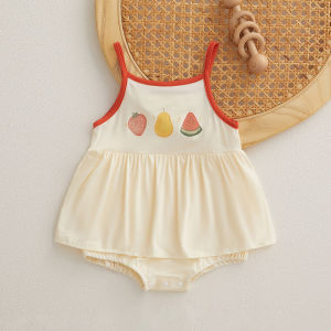 ชุดคลุมท้องฤดูร้อนสไตล์เกาหลีสำหรับเด็กผู้หญิง เดรสแขนสั้นคอตตอน ชุดคลุมท้องแบบสวมหัว ชุดเด็กแรกเกิด ชุดคลุมท้องแบบมีฮู้ด