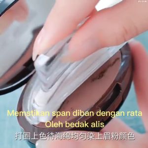 Gecomo Eyebrow Stamp for Perfect Brows - Includes 3 Shapes - No Mess, No Fail - Available in Dark Grey, Dark Brown, and Brown - Easy to Use with Brow Powder