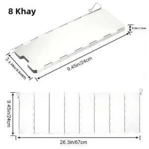 Tấm Chắn Gió Kim Loại Gấp Gọn Di Động Có Thể Điều Chỉnh Dành Cho Nấu Ăn Ngoài Trời Phụ Kiện Nướng Dã Ngoại Bằng Thép Không Gỉ