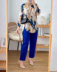 Oneset Pakain Wanita Kamelia Daun