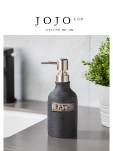Jojos L. PD Ceramic Hair Shampoo Bottle Hotel Vintage Luxury Press Empty Bottle Ceremony Nordic Style Commercial Use