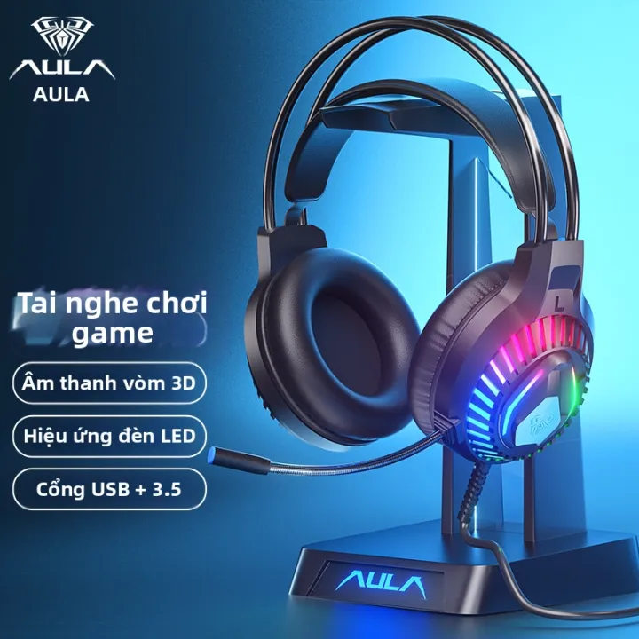 AULA | Tai nghe gaming có dây chụp tai 50MM với mic HD cho PC laptop thoải mái chơi lâu | BigBuy360 - bigbuy360.vn AULA | Tai nghe gaming có dây chụp tai 50MM với mic HD cho PC laptop thoải mái chơi lâu | BigBuy360 - bigbuy360.vn