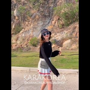 Karakorea 860 Banding Line Tennis Skirt/Korean Pleated Skirt/Rok mini with inner