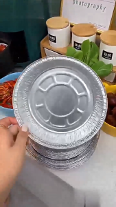 Thickened Air Fryer Aluminum Foil Tray Disposable Tin Foil Plate BBQ Baking Tray Heat Resistant Bekas 加厚空气炸锅锡纸