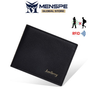 MENSPE Mens Wallet RFID Wallet Simple Short Wallet Soft PU Business Wallet Multi-Card Position Wallets Travel Purses Coin Pouch ID Credit Cards Holders