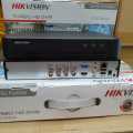 PAKET CCTV HIKVISION COLORVU 8 CHANNEL 6 KAMERA 2MP 1080P FULL COLOR SIANG MALAM. 