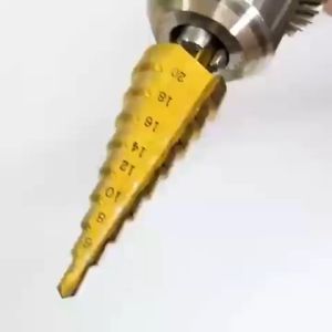 3PCS หัวสว่านไทเทเนียมก้านตรงหกเหลี่ยม 4-12/4-20/4-32 มม. สว่านทรงเจดีย์บิต 3ชิ้นชุดที่เปิดฝารูเครื่องมือคว้าน