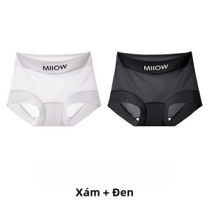 Quần lót tam giác nữ MiiOW lụa băng mỏng thoáng khí kháng khuẩn không đường may