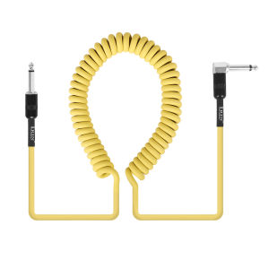 IRIN | IRIN 3M/6M/10M Guitar Cable Coiled 1/4 inch Audio Cable For Electric Guitar Bass Straight Right Angle Jack Noise Reduction Cable