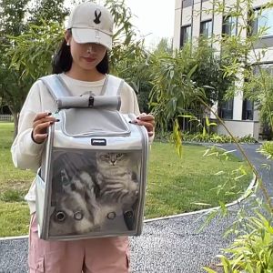 กระเป๋าเป้สะพายหลัง ระบายอากาศ ขนาดใหญ่ แบบพกพา สำหรับสัตว์เลี้ยง สุนัข แมว ราคา [กรุงประเทศ ฟิชร์ฟู] ราคาทันที [คู่มือ]