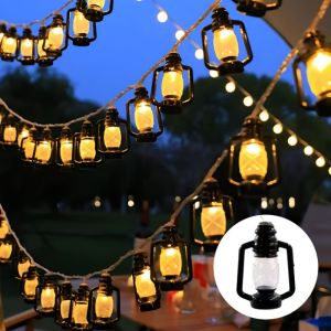 1PC Bottle LED String Lights Vintage Lantern String Lights for Camping Outdoor Halloween Party Yard Battery Powered