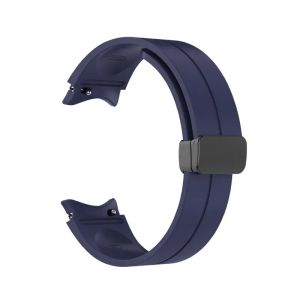Original Silicone Strap For Samsung Watch 5Pro 45 Band Magnetic Buckle Galaxy Watch 7 6 4 40mm 44mm/4 6 Classic 42 46mm 43 47mm