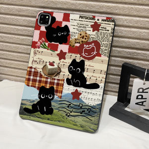 Frosted Tablet Case for Samsung Galaxy Tab S8 S9 S10 S11 Ultra S7 Plus A7 A8 A9 Cover Retro Collage Feel Cute Healing Aesthetic