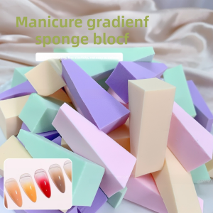 High Density Nail Beauty Gradient Sponge Blush Cut Out Color Triangle Block Pat Glue Smudges DIY Puff Tool