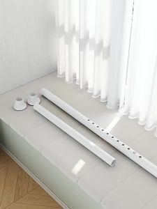 WEILAISHI | Sun and Light Blocking Curtains Set Easy Installation Adjustable Rod