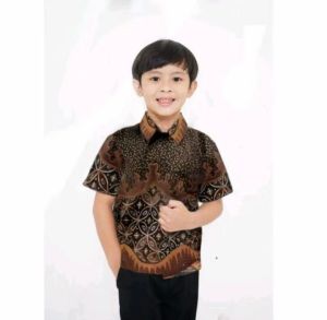 Batik Couple Keluarga Terlengkap Motif Kawung Coklat Size M L XL XXL - Batik Family - Batik Keluarga - Atasan Batik Couple - Baju Batik Keluarga - Baju Batik Couple Suami Istri - Batik Couple Keluarga