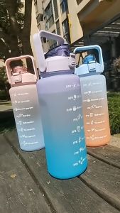 Botol Minum Kekinian 2 Liter Botol Minum Viral Botol Minum Motivasi Botol 2000ml FREE STIKER 2D