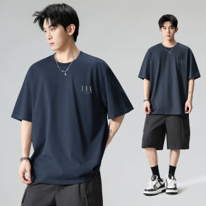 Wood soon | Minimalist Letter Summer American Loose Pure Color T-Shirt