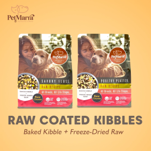 PetMarra Raw Chunks Recipe Adult Dog and Puppy Dry Food Poultry Platter Savory Floss 5kg All Flavors - PetMate