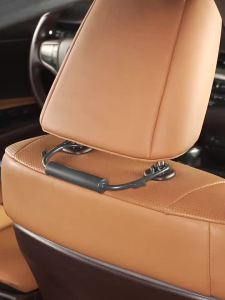 1/2Pcs Car Safety Handle Universal Rear Seat Headrest Grab Bar with Storage Hooks Durable Vehicle Assist Grip for Elderly