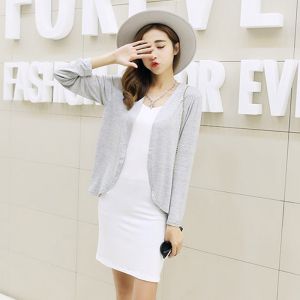 2024 Summer South Korea New Sun Protective Clothes Cardigan Short Womens Modal Shawl Air Conditioning Shirt Thin Coat Plus Size