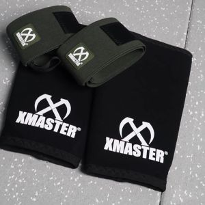 XMASTER powerlifting knee sleeves 7mm Neoprene knee guard support IPF SBD strength Deadlift