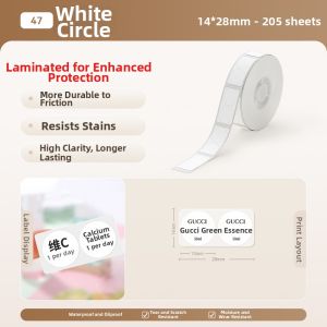Niimbot | Transparent Round Thermal Label Paper
