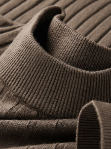 Áo Len Dệt Kim Cổ Cao Kẻ Sọc Mùa Thu Đông Mới Về Cho Nam Trẻ Trung Thời Trang Phù Hợp Cho Màu Trơn Thường Ngày Áo Len Dệt Kim