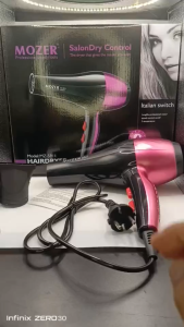 Mozer MZ-5911 Professional Hair Dryer 3000W Hot & Cold Air Blow Dryer Ionic Fast Drying Hair Dryer 2 Heat & 2 Speed Settings Salon Hair Styling Pengering Rambut