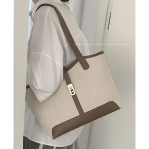 South Korea Canvas Bag Female 2023 New Arrival Tide Retro Tote Bag Student Class Large Capacity Shoulder Commuter Bag