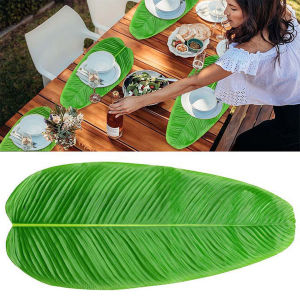 Large Artificial Leaves Faux Tropical Leaves For Hawaiian Luau Party Decor