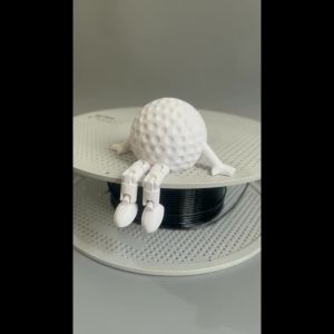 (Diameter 4.2cm) 3D Print Articulated Golf Ball Man Product Leg Movable Office Desk Decor Creative Flexible Decorative Ornaments