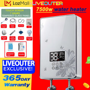 LIVEOUTER Electric Water Heater Shower For Bathroom Set over-temperature protection water heater Intelligent Constant Temperature Instant Heater Shower 7500w