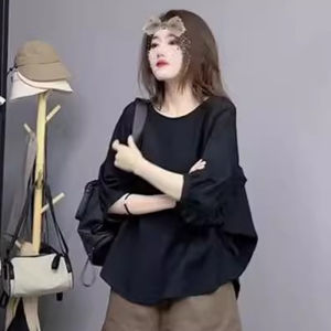 Casual Fashion Set for Women Summer 2025 Salt System Style Youthful Short Shorts Top Bottoms Two Piece Suit round Neck Short Sleeve