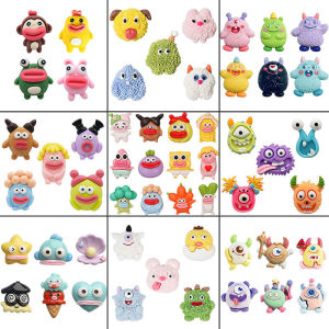 Adorable Monster Buckle Shoe Accessories Crocs Hole Shoe Flowers Cartoon Funny Monster Buckle Decorative Buckle Shoe Buckle