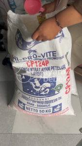 Pakan Sentrat Ayam Petelur CP 124 P - Charoen Pokphand | Untuk Ayam Petelur (Layer) | Berat 1/4kg–50kg (1 Sak) | Repack / Sak Original | Pokphand | AyamBebek.com