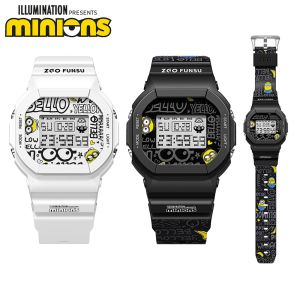 (WIth Box/42mm)100% Authentic MINIONS Watch for Kids Boys Girls Digital Watch Waterproof with Backlight Children Wristwatch Shockproof Kids Watch Birthday Gift Christmas Gifts 8615