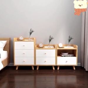 Meja Nakas Kayu Meja Samping Kamar Tidur Minimalis Bedside Table Modern
