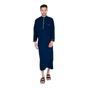 Jubah Pria Gamis Dewasa Lengan Panjang List Al-Hudan