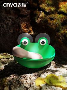 Anya Frog Soap Box Wall-Mounted Soap Holder Sucker Soap Box Cute Creative Punch-Free Tree Frog Storage Rack