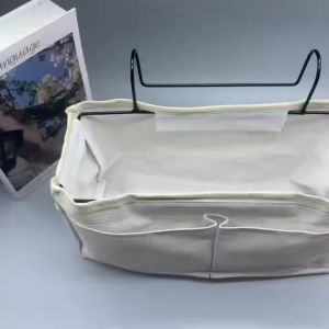 Baby Bed Side Pouch Nappy Holder Crib Storage Organizer Bedside Storage Bag Hanging Caddy Bedside Toy Pockets Infant Accessories