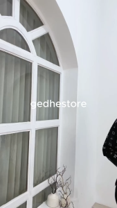 Kemeja Batik Wanita Motif Garis Polos Lengan Panjang Warna Hitam Pekat