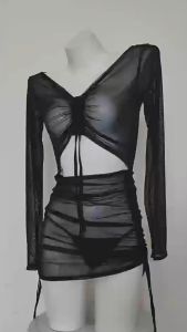 ชุดเซ็กซี่ ชุดนอนไม่ได้นอน พร้อมส่งในไทย [S-0169]