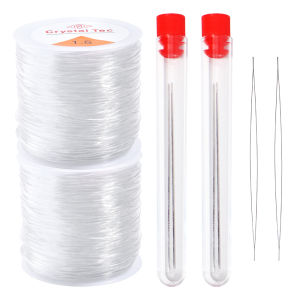 0.5-1.5mm Elastic Crystal Line Elastic String Cords With Beading Needles Kits For DIY Bracelet Beaded Jewelry Tools Accessories