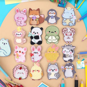 ผ้าปะติดตกแต่งแบบผ้าปักลายการ์ตูนสำหรับเด็ก ซิลิโคนติดตัวเอง ซ่อมแซมรอยขาดในเสื้อผ้า กางเกง กระเป๋า DIY แจ็คเก็ตเดนิม ผ้าขนสัตว์