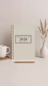 2026 A5 Monthly PlannerMinimalist Beige Cover Academic Agenda with Notes & To Do ListPerfect for ProductivityTime Management
