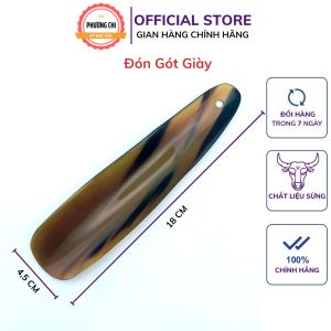 Đón gót bằng sừng dài 18cm cứng chắc màu sắc tự nhiên - Mỹ Nghệ Phương Chi